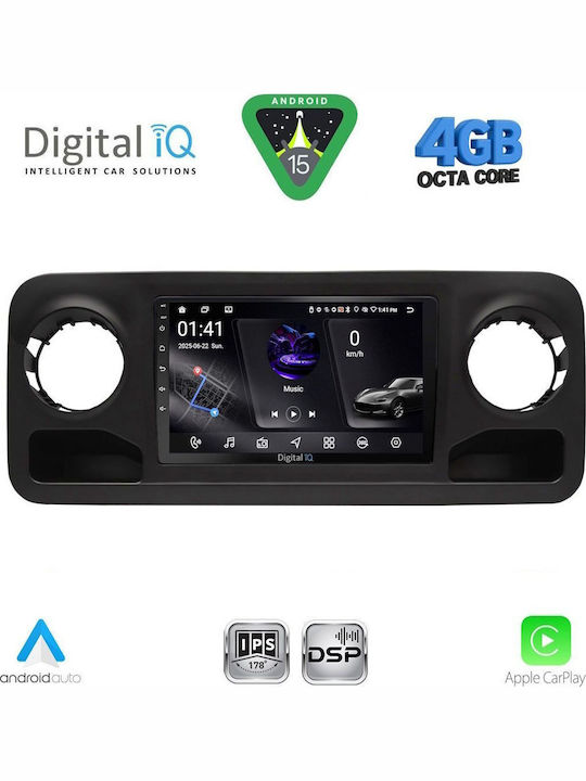 Digital IQ Car Audio System for Mercedes-Benz Sprinter 2018 Bluetooth USB WiFi GPS Apple CarPlay Android Auto with 10" Touch Screen