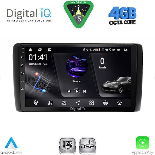Digital IQ Car Audio System for Nissan Leaf 2009-2017 Bluetooth USB WiFi GPS Apple CarPlay Android Auto with 9" Touch Screen