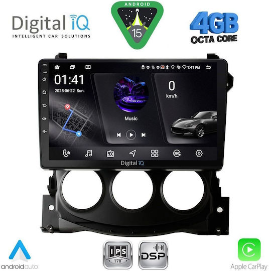 Digital IQ Car Audio System for Nissan 370Z 2009-2012 Bluetooth USB WiFi GPS Apple CarPlay Android Auto with 9" Touch Screen