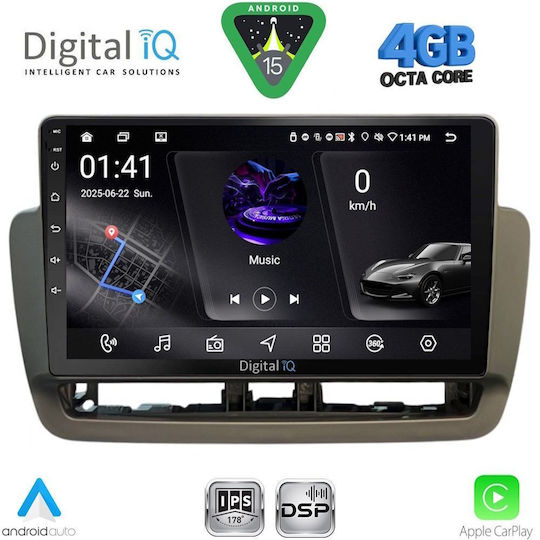 Digital IQ Car Audio System for Seat Ibiza 2012-2015 (Bluetooth/USB/WiFi/GPS/Apple CarPlay/Android Auto) with 9" Touch Screen