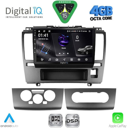 Digital IQ Car Audio System for Nissan Tiida 2004-2013 Bluetooth USB WiFi GPS Apple CarPlay Android Auto with 9" Touch Screen