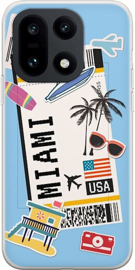 Ticket To Miami OnePlus 15 5G Flexible TPU Transparent Silicone Case