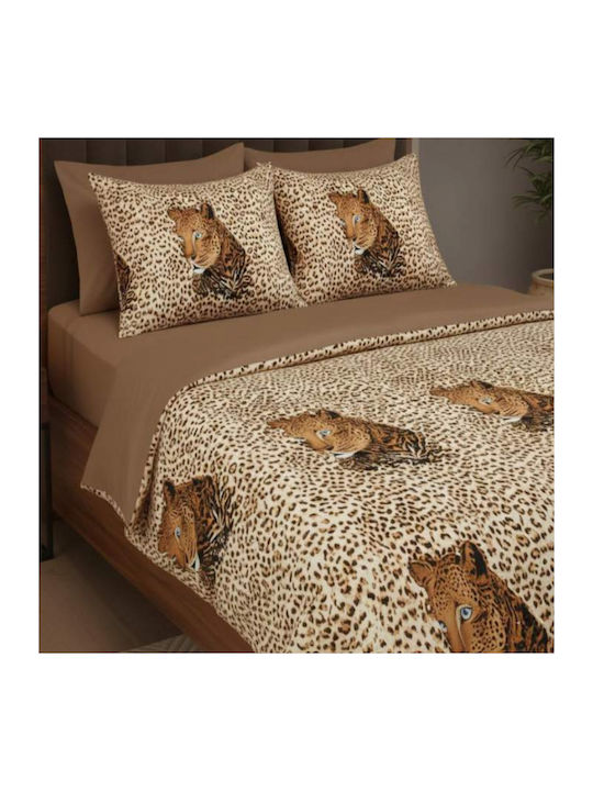 MayHome Duvet Cover Set 160x240cm Single With Pillowcase Animal Print