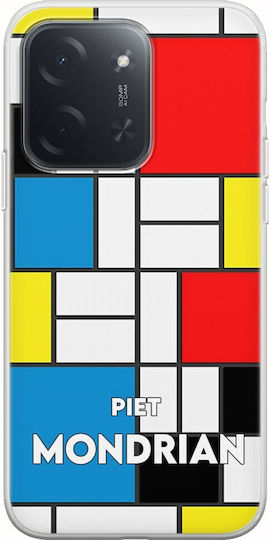Калъф Piet Mondrian Xiaomi Poco C85 4g Гъвкав TPU Прозрачен Силикон