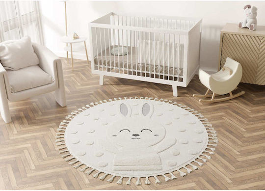 SteweHome Kids Cotton Beige Rug By Meter Width 120cm 120x120cm