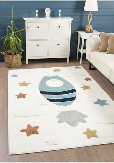 SteweHome Kids Rug Beige By Meter Width 140cm 140x200cm
