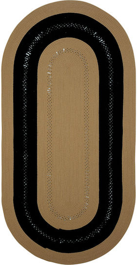 SteweHome Handmade Kids Rug Black by Meter Width 80cm 80x300cm Thickness 60mm