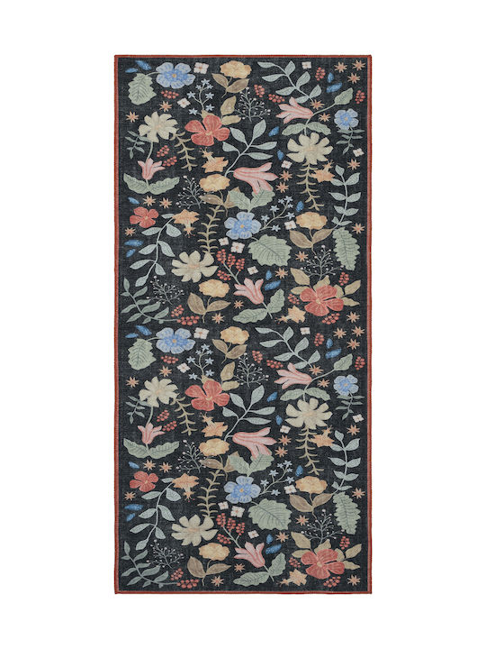 SteweHome Παιδικό Χαλί Μαύρο 75x300cm Πάχους 60mm