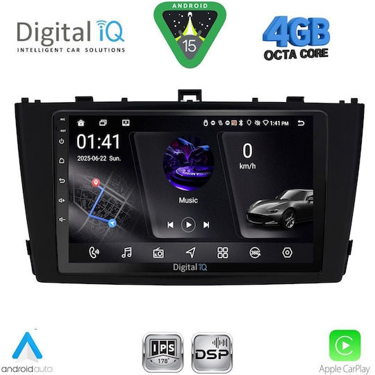 Digital IQ Ηχοσύστημα Αυτοκινήτου για Toyota Avensis 2009-2015 (Bluetooth/USB/WiFi/GPS/Apple-Carplay/Android-Auto) με Οθόνη Αφής 9"