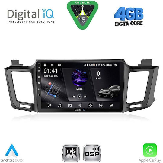 Digital IQ Ηχοσύστημα Αυτοκινήτου για Toyota RAV 4 2013-2019 (Bluetooth/USB/WiFi/GPS/Apple-Carplay/Android-Auto) με Οθόνη Αφής 10"
