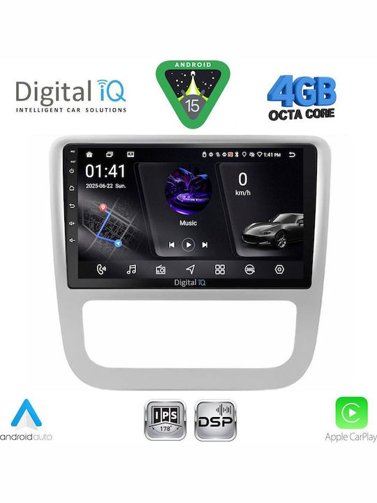 Digital IQ Car Audio System for Volkswagen Eos / Scirocco 2006 with Clima (Bluetooth/USB/WiFi/GPS/Apple CarPlay/Android Auto) with 9" Touch Screen