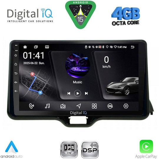 Digital IQ Car Audio System for Toyota Yaris Mazda 2 2023 Bluetooth USB Wi-Fi GPS Apple CarPlay Android Auto with 10 Inch Touch Screen DIGITAL IQ RSG 6738 CPA