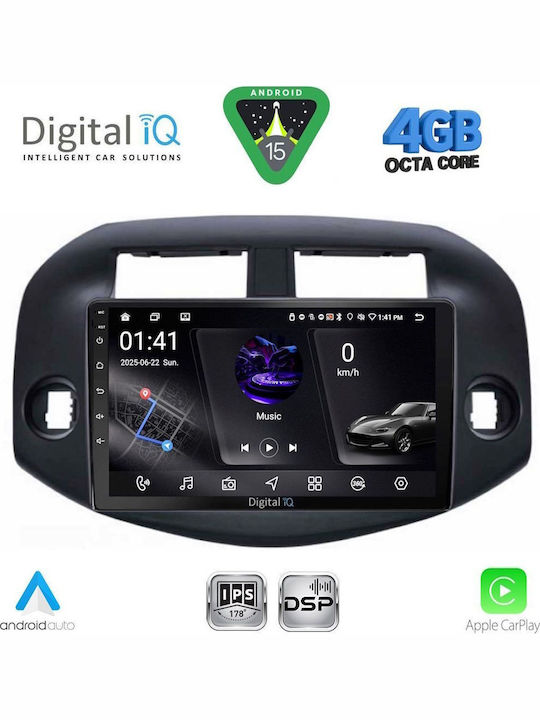 Digital IQ Car Audio System for Toyota RAV 4 2006-2012 (Bluetooth/USB/WiFi/GPS/Apple CarPlay/Android Auto) with 10" Touch Screen