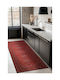 SteweHome Rectangular Burgundy Rug 95x250cm