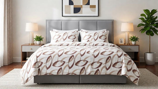 MayHome MayHome Coverlet Set Single Cotton & Polyester Beige 160x240cm