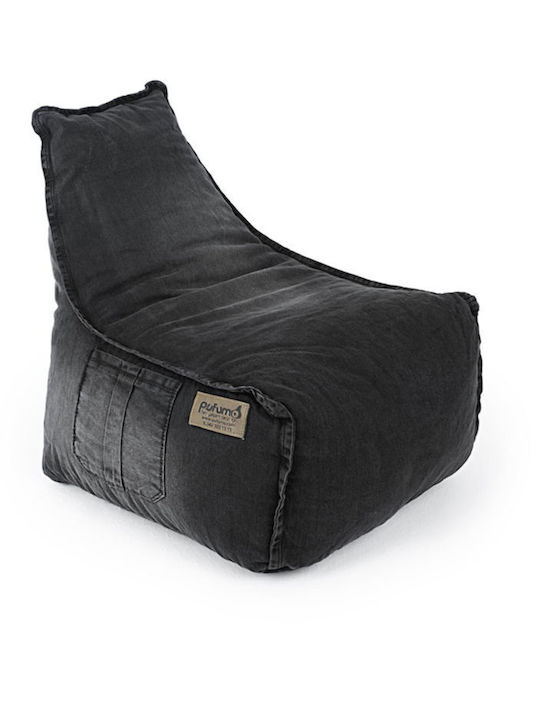 Kids Beanbag Black 35x40x60cm
