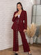 Pantaloni Dama Burgundy Costum