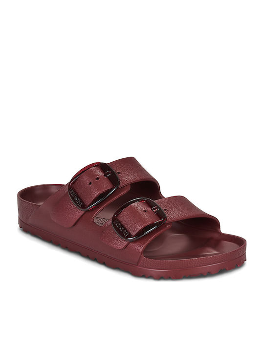 Birkenstock Arizona Big Buckle Flip Flops Burgundy