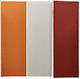 Acoustic Panel (3 Pieces) 40cm x 120cm x 40mm in Red Colour