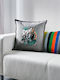 Victor Wembanyama Basketball Kids Throw Pillow Couch Gray 100% Cotton Contains Filling 50x50cm