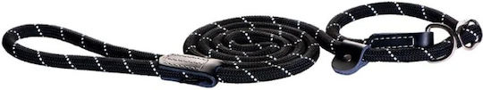 Rogz Dog Training Leather Leash in Black Colour 1.8m