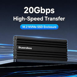 Blueendless M.2 SATA III NVME με σύνδεση USB 3.2 Blueendless M.2 SATA III NVME με σύνδεση USB 3.2