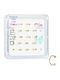 Asimi Body Piercing Nose Bar Earring Gold Plated Steel 8 x 2mm