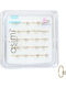Asimi Body Piercing Nose Hoop Earring Gold Plated Steel 8 x 0.6mm