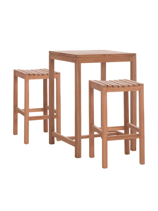 Set Bar de Exterior Presscot 3 Piese Culoare Naturală
