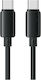 Usams USB 2.0 Kabel USB-C männlich - USB-C 30W Schwarz SJ788USB01