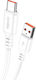 Kakusiga USB 2.0 Cable USB-C male - USB-A Λευκό 1m KSC-982-L-BK