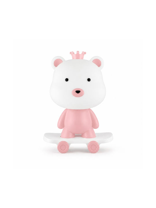 My Home Luxury LED Kinder Tischlampe Rosa 29,5x18,5x15cm