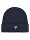 Мъжка Плетена Шапка Beanie в Син Цвят