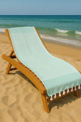 SteweHome Cotton Turquoise Beach Towel-Pareo