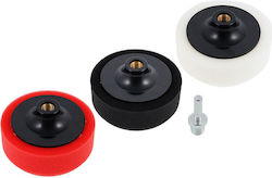 Set 3 Polishing Sponge Pads + M14 Adapter Drill Polishing Machine Carmotion