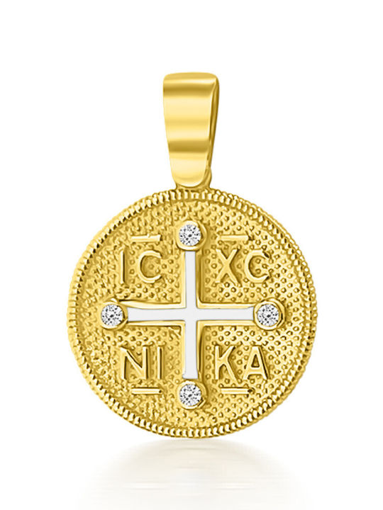 Chrilia Μενταγιόν Κωνσταντινάτο Χρυσό 9K