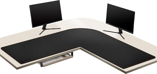 Perna De Mouse Zoresyn Formă L 140+137 X40 Cm Mare Negru