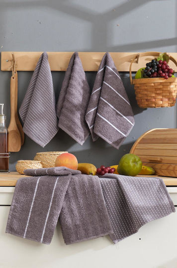 Rebeka Home От 100% Памук В Сив Цвят 30x50см 6 Бройки