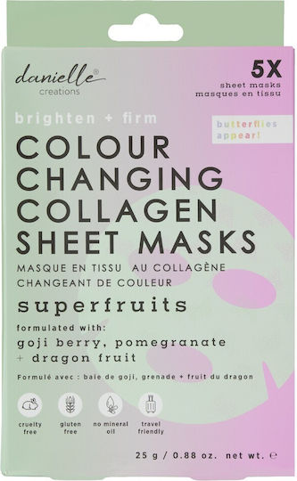 Danielle Creations Sheet Μάσκα Προσώπου για Λάμψη