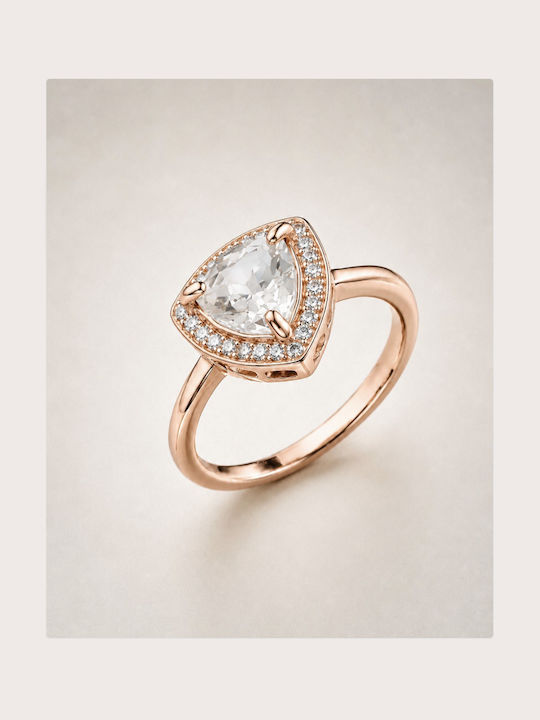 The Gem Stories Women's Gold Plated Silver Ring