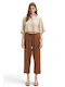 Women's Fabric Trousers Brown