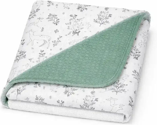 Baby Star Baby Cot Blanket Waffle Green 100x150cm