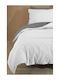 SteweHome Σετ Παπλωματοθήκη 200x220cm Διπλή με 2 Μαξιλαροθήκες Ριγέ