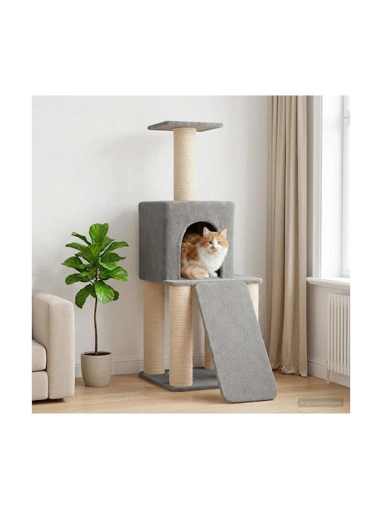 vidaXL Дърво за Котки Сиво 56x95x146см vidaXL Дърво за Котки Сиво 56x95x146см