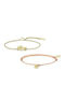 Lacoste Women's Leather Bracelet Set 19cm