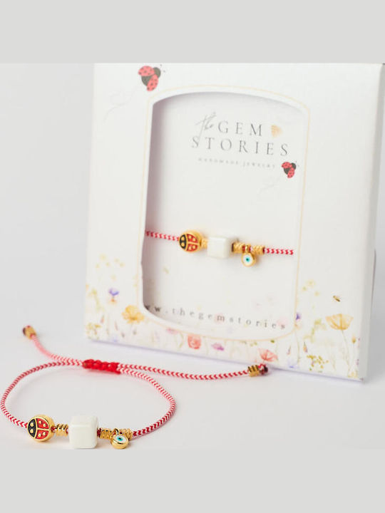 The Gem Stories Brățară Pentru Femei Talisman Mărțișor Macrame Din Șnur