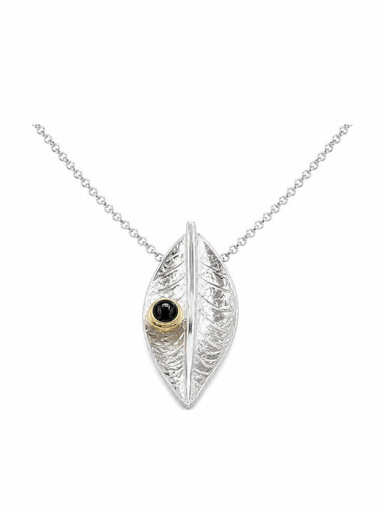 Ios Necklace From Gold Plated Silver Green