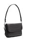 Leather Women's Crossbody Shoulder Handbag Black