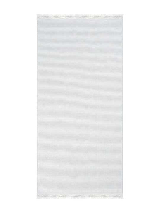 SteweHome Rectangular Kitchen Mat White 100x150cm