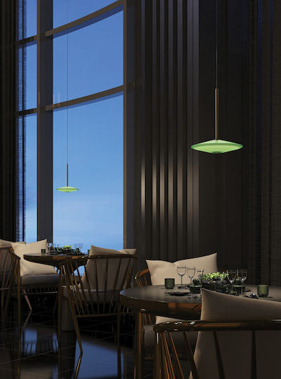 VK Lighting Висящо Осветително Тяло Бял LED с Топло Бяла Светлина